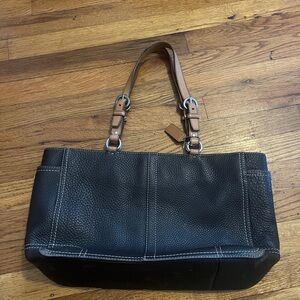Coach dark brown Leather Shoulder Bag